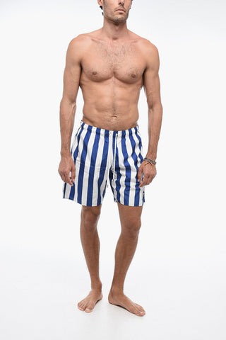 Costume da Bagno Boxer con Fantasia a Righe