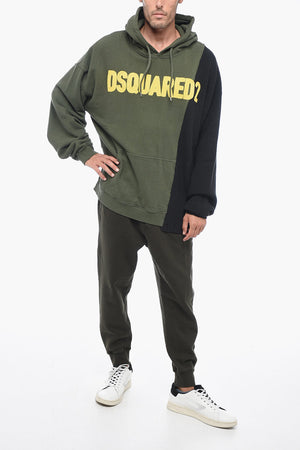 Felpa Hoodie con Logo Ricamato