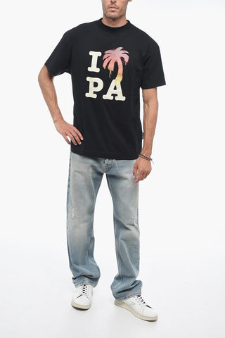 Printed Crewneck I LOVE PALM T-shirt