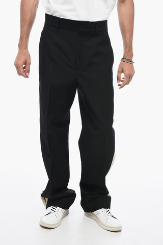 Cotton Blend TAPE Pants with Side Contrasting Bands
