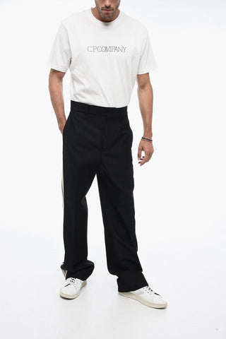 Cotton Blend TAPE Pants with Side Contrasting Bands