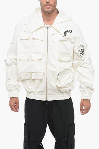 Bomber Utility con Cappuccio Removibile