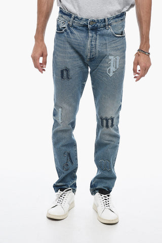 Distressed Denims with Patchworks