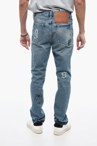 Distressed Denims with Patchworks