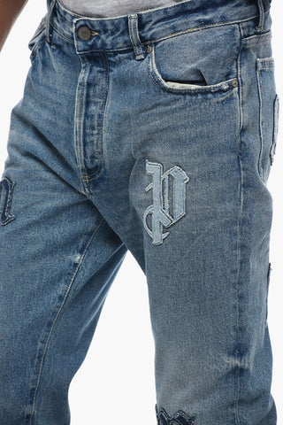 Distressed Denims with Patchworks