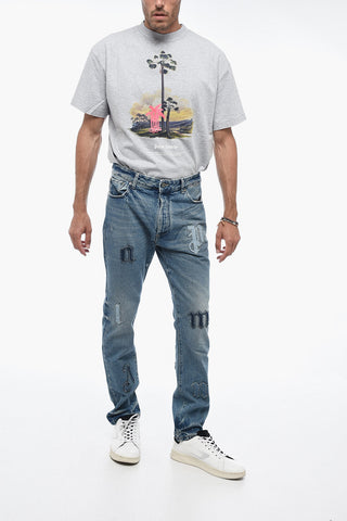 Distressed Denims with Patchworks