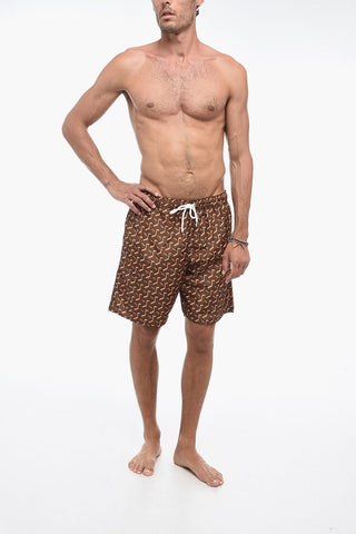 Costume da Bagno Boxer con Fantasia Geometrica
