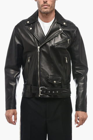 Chiodo in Pelle SLEEK con Logo Stampato