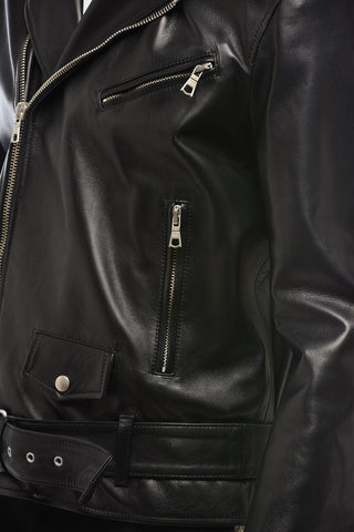Chiodo in Pelle SLEEK con Logo Stampato