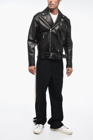 Chiodo in Pelle SLEEK con Logo Stampato