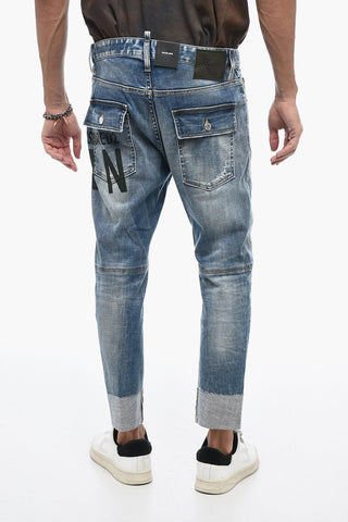 Printed Sailor Denims with Cuffs 17cm