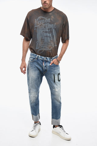 Printed Sailor Denims with Cuffs 17cm