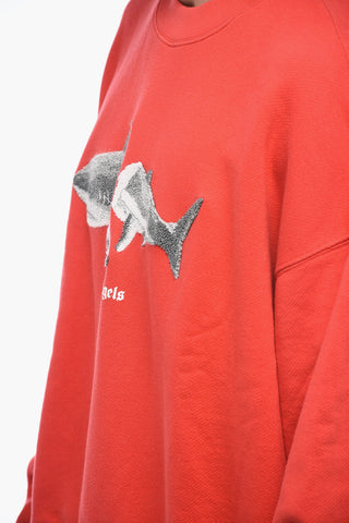 Felpa Girocollo WHITE SHARK con Patch in Spugna