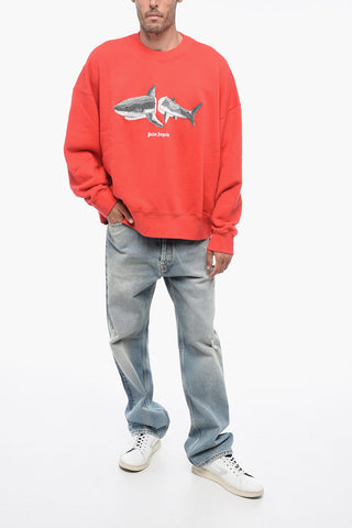 Felpa Girocollo WHITE SHARK con Patch in Spugna