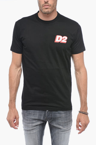 Crewneck T-shirt with Logo Print