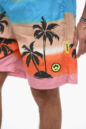 Bedruckte Shorts mit Ombre-Effekt