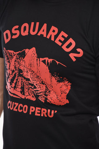 T-Shirt CUZCO PERU con Stampa Lettering