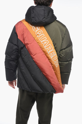 Piumino a Collo Alto con Abbottonatura Nascosta