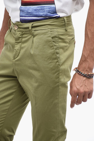 Chino Pants with Logoed Application