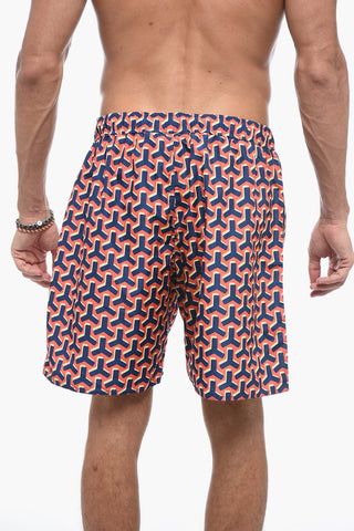 Geometric-patterned Swimshorts