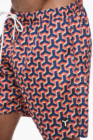 Geometric-patterned Swimshorts