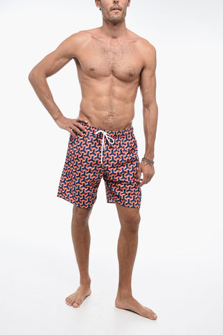 Geometric-patterned Swimshorts