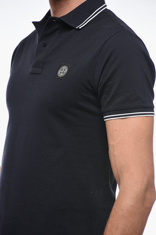 Piquet Cotton Polo with Logo Patch