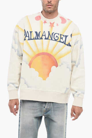 Brushed Cotton Printed SUNRISE Crewneck Sweater