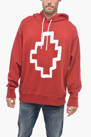 Brushed Cotton TEMPERA CROSS Hoodie with Maxilogo