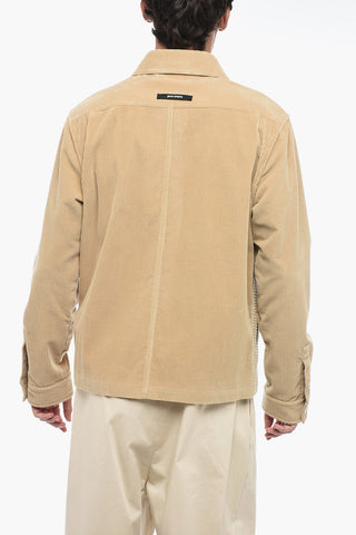 Corduroy TAPE Overshirt with Contrasting Bands