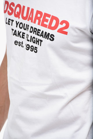 Crewneck T-shirt with Logo Print