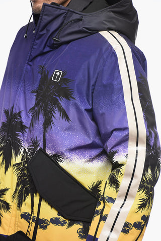Hooded PALM SUNSET Ski Jacket