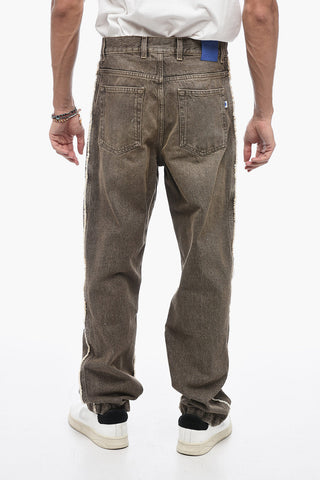Straight Fit VINTAGE Denims with Raw-cut Details 20cm