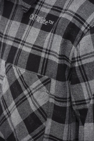 Camicia in Flanella con Fantasia a Quadri