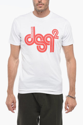 T-Shirt Girocollo con Stampa Logo