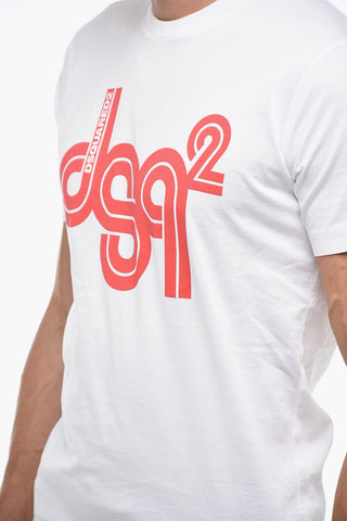 T-Shirt Girocollo con Stampa Logo