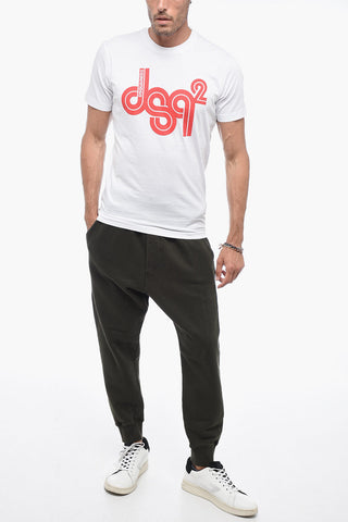 T-Shirt Girocollo con Stampa Logo
