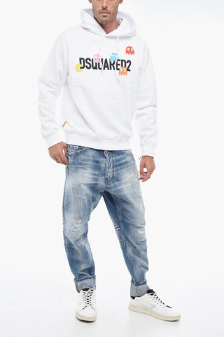 PAC-MAN Hoodie Sweatshirt with Graphic Print