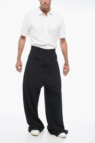 SEASONAL Tailoring Pants with Double-Waist Detail