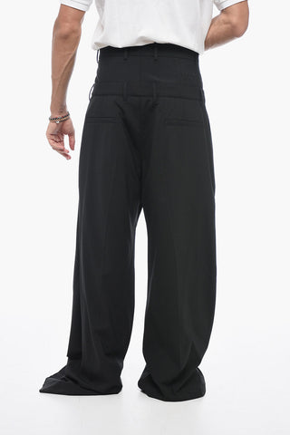 SEASONAL Tailoring Pants with Double-Waist Detail