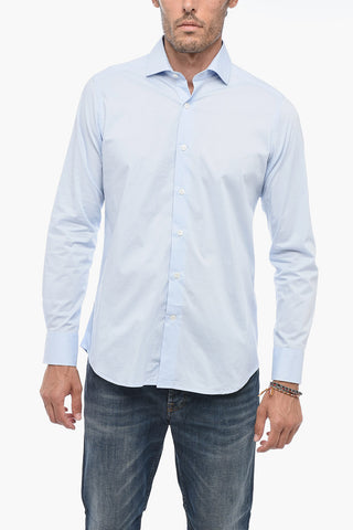 Cotton Slim Fit Shirt with Standard Collar