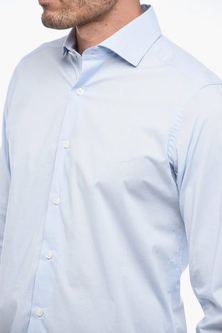 Cotton Slim Fit Shirt with Standard Collar