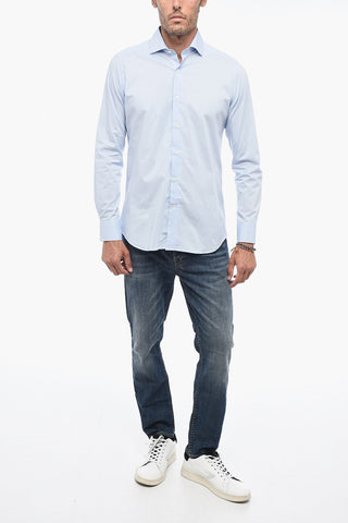 Cotton Slim Fit Shirt with Standard Collar