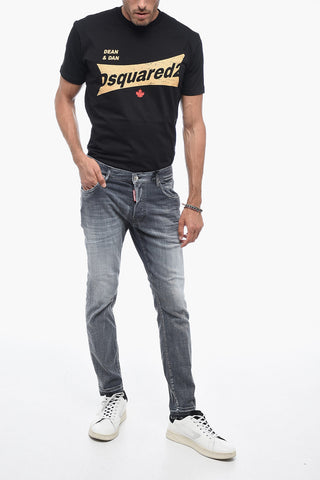 Skater Jeans with Raw Hem