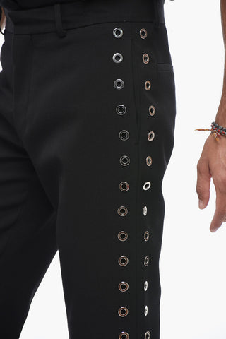 Slim-Fit-Hose Mit Ösen-Detail