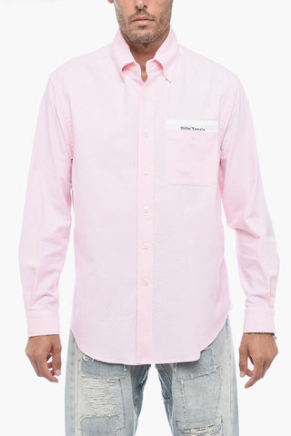 Button-down TAPE Cotton Shirt with Breast-pocket