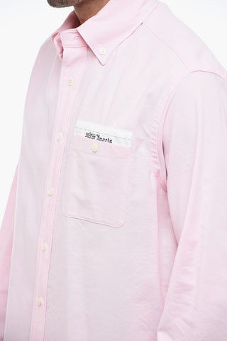 Button-down TAPE Cotton Shirt with Breast-pocket