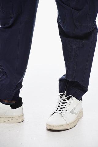 Cargo Pants with Patch and Zipped Hem