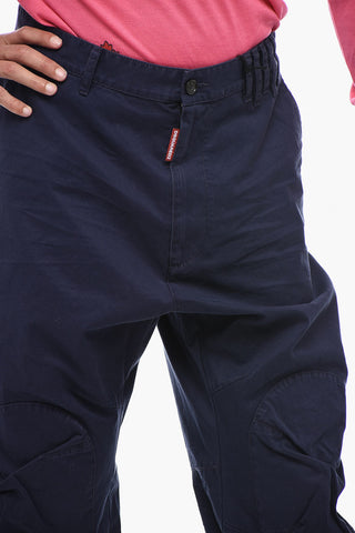 Cargo Pants with Patch and Zipped Hem