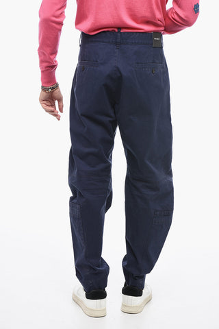 Cargo Pants with Patch and Zipped Hem